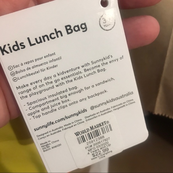 sunnylife lunch bolsa